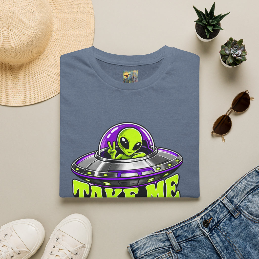Alien UFO T‑Shirt — "Take Me to Your Dealer" Graphic Tee