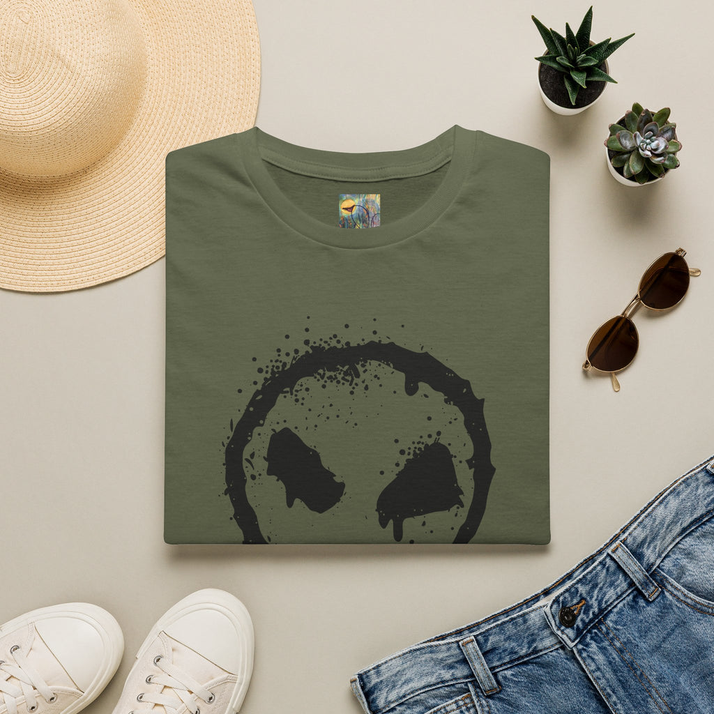 Alien Drip T‑Shirt — Grunge Splatter Alien Face Tee