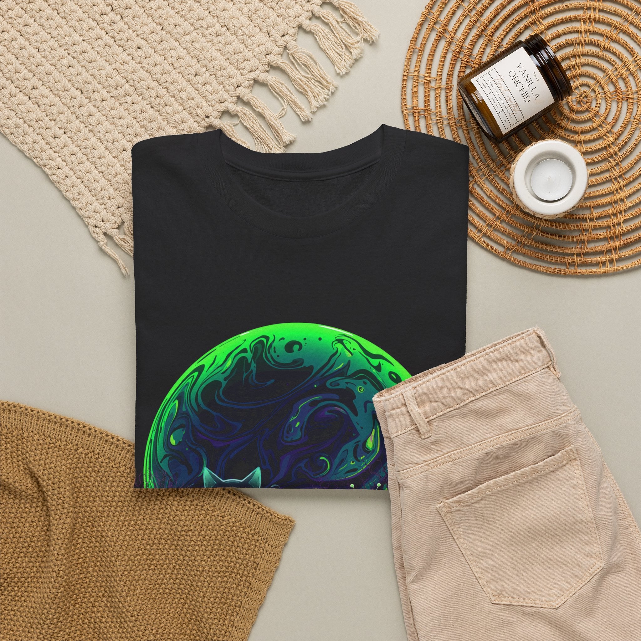 Purranormal Activity T-Shirt — Mystical Cat Moon Halloween Tee