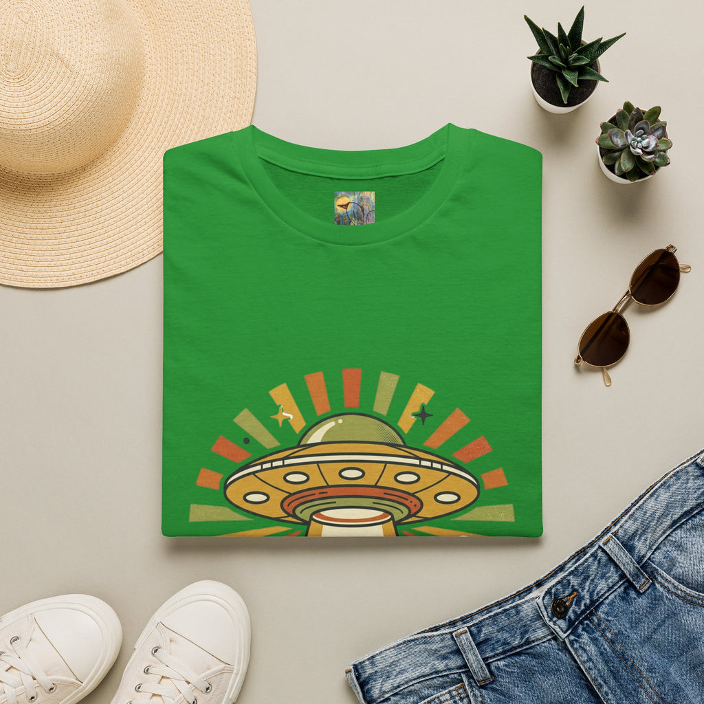 Alien Abduction T-Shirt — Retro UFO "Just Going With It" Graphic Tee