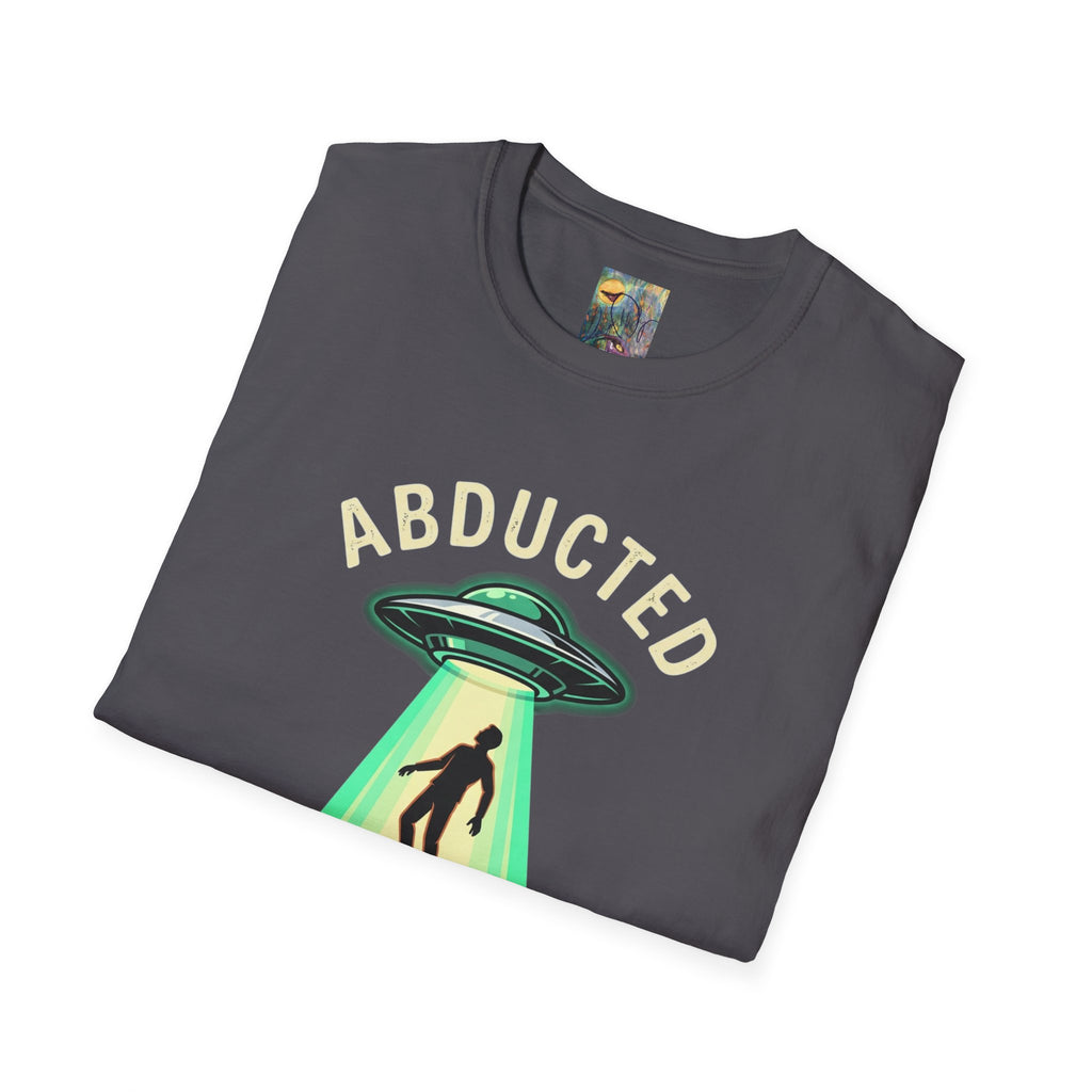 "Well That Escalated Quickly" Abducted UFO Tee — Retro Alien Abduction Graphic T-Shirt