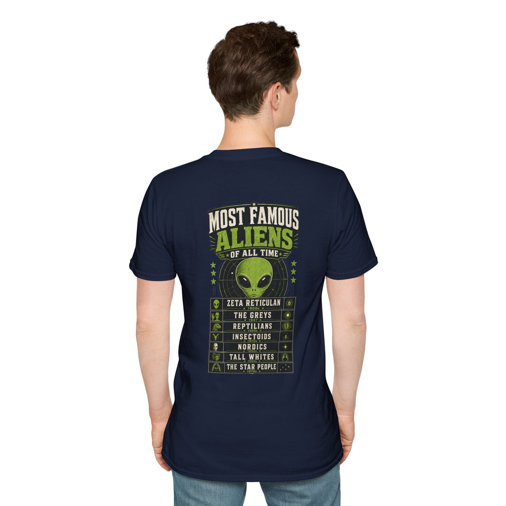 Most Famous UFO Cases T-Shirt — Roswell & Top Alien Encounters Tee