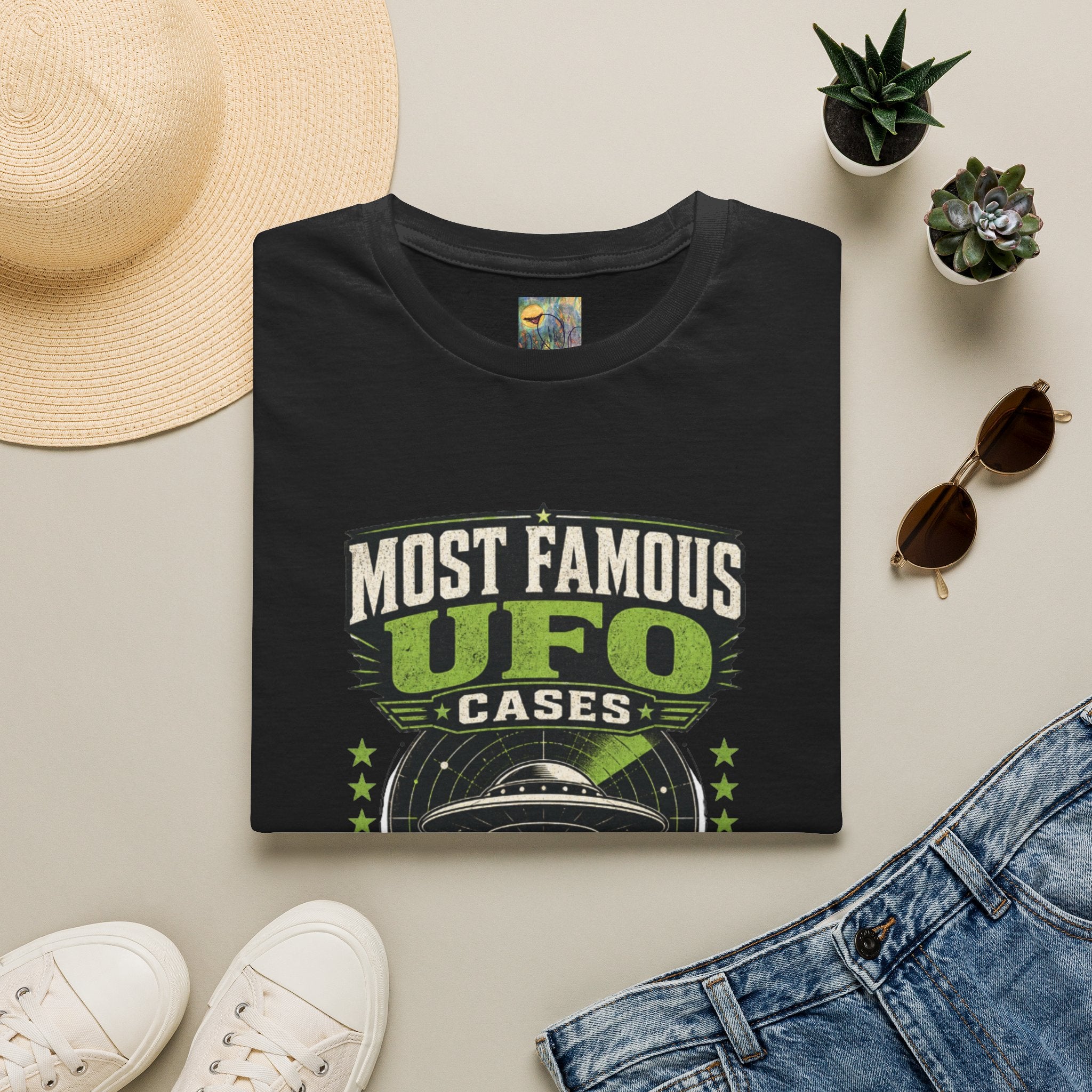 Most Famous UFO Cases T-Shirt — Roswell & Top Alien Encounters Tee
