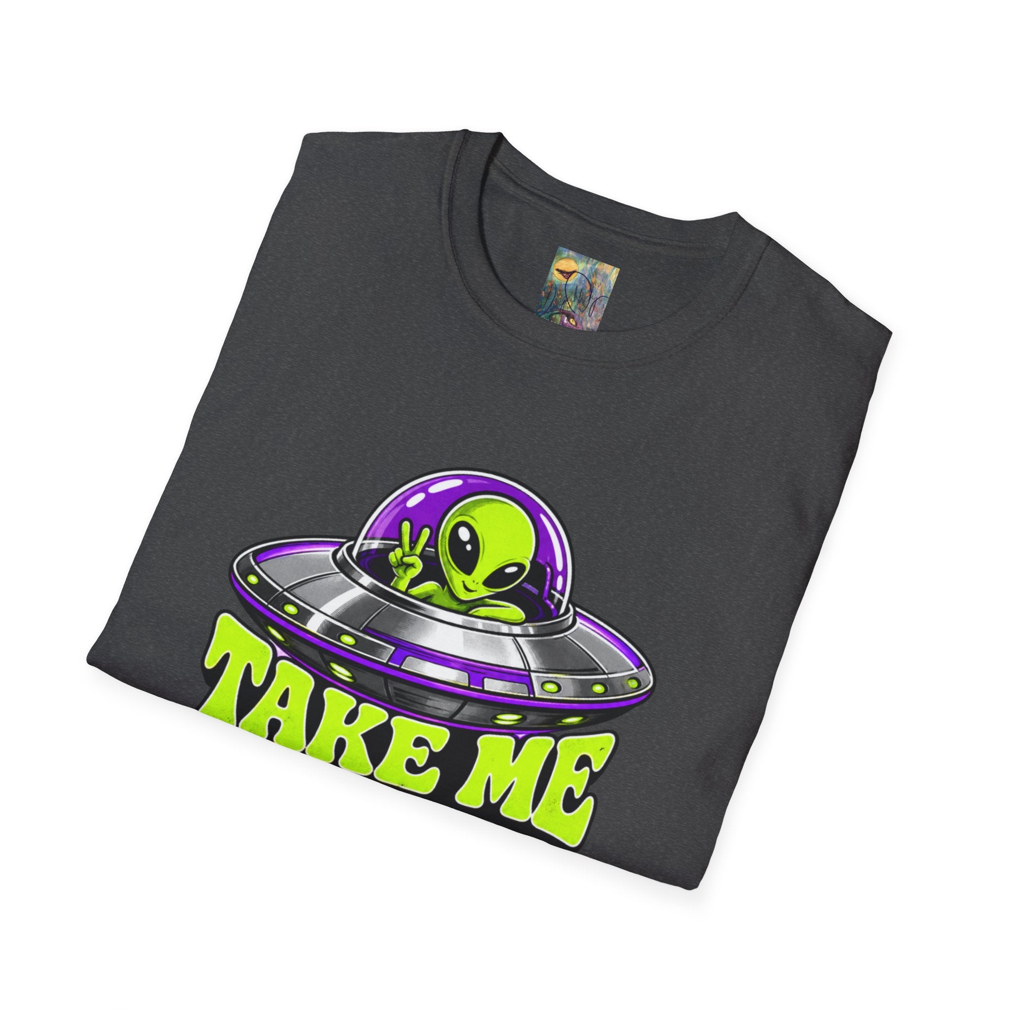 Alien UFO T‑Shirt — "Take Me to Your Dealer" Graphic Tee
