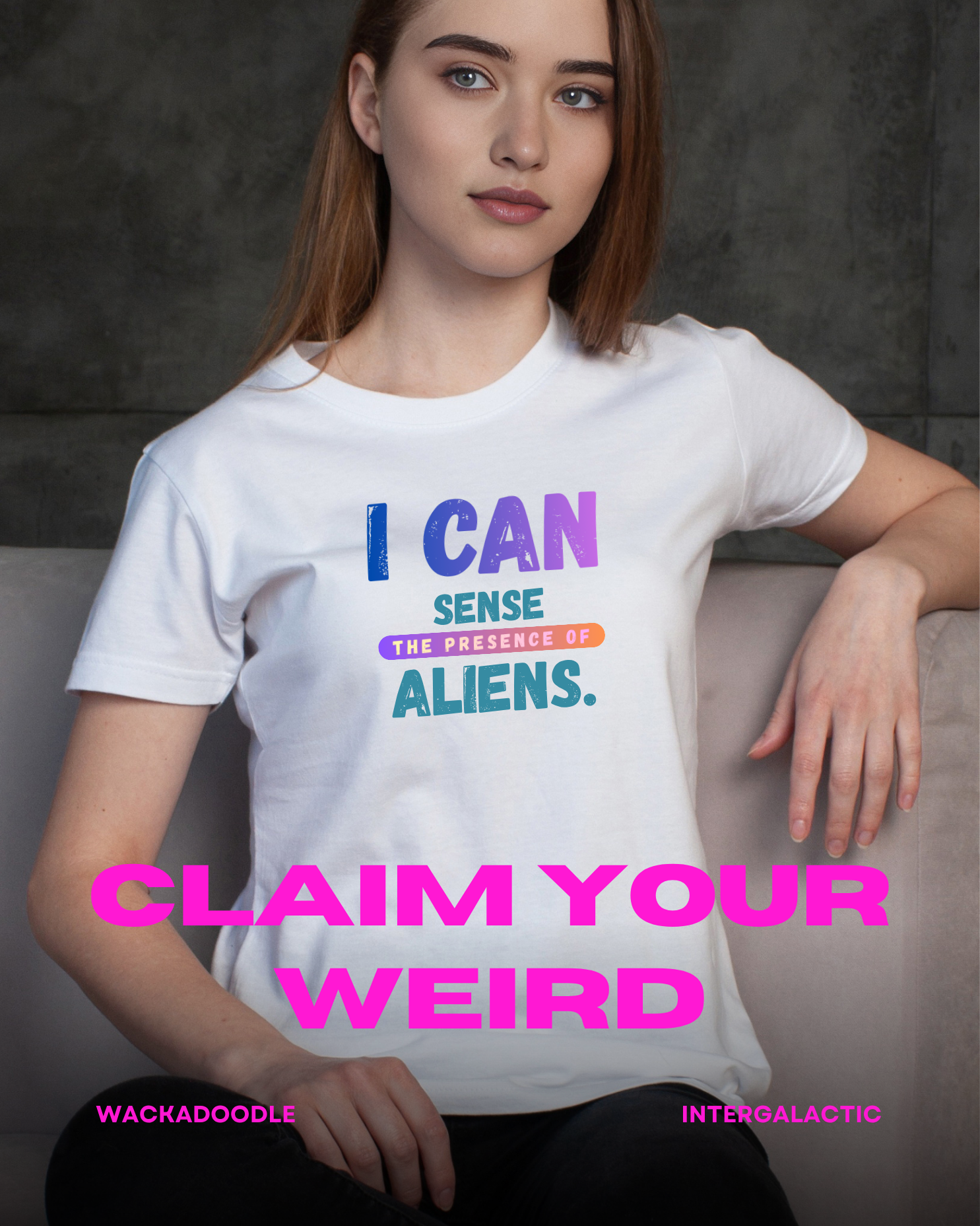 I Can Sense The Presence of Aliens T-Shirt — Funny UFO Alien Graphic Tee