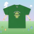 Let's Be Friends Alien T-Shirt — Cute Green Alien Graphic Tee