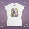 Alien Muse Women's Tee — Pastel Fantasy Portrait Art Shirt
