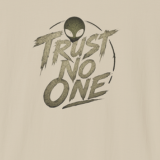 Alien Squad Graphic T-Shirt — "Trust  No One" Retro UFO Crew Tee