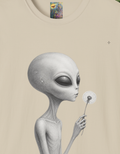 Alien Dandelion T-Shirt — Whimsical Extraterrestrial Graphic Tee