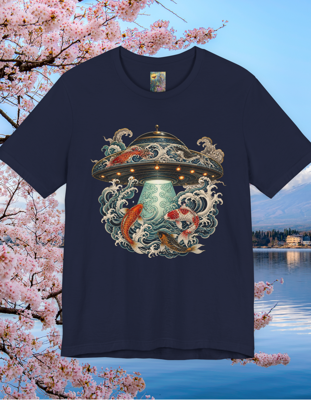 Koi UFO Tee — Vintage Alien Abduction Koi Fish Graphic Shirt