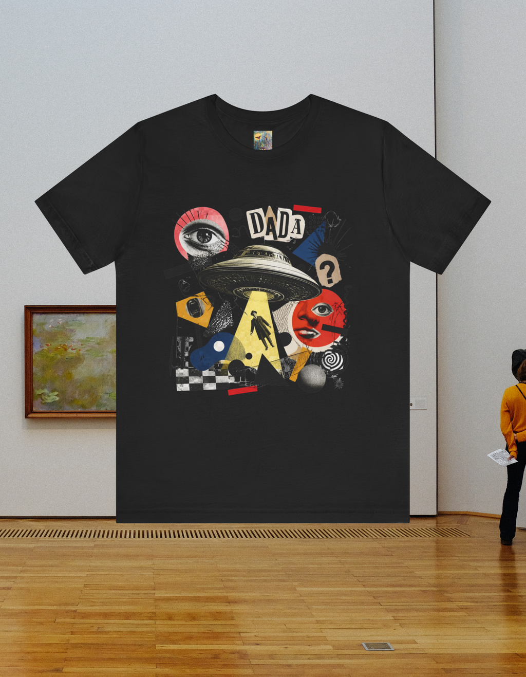 Dada UFO Collage T-Shirt — Retro Surreal Art Tee