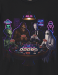 T-Shirt — "Belief or Bluff" Halloween Poker Night Graphic Tee