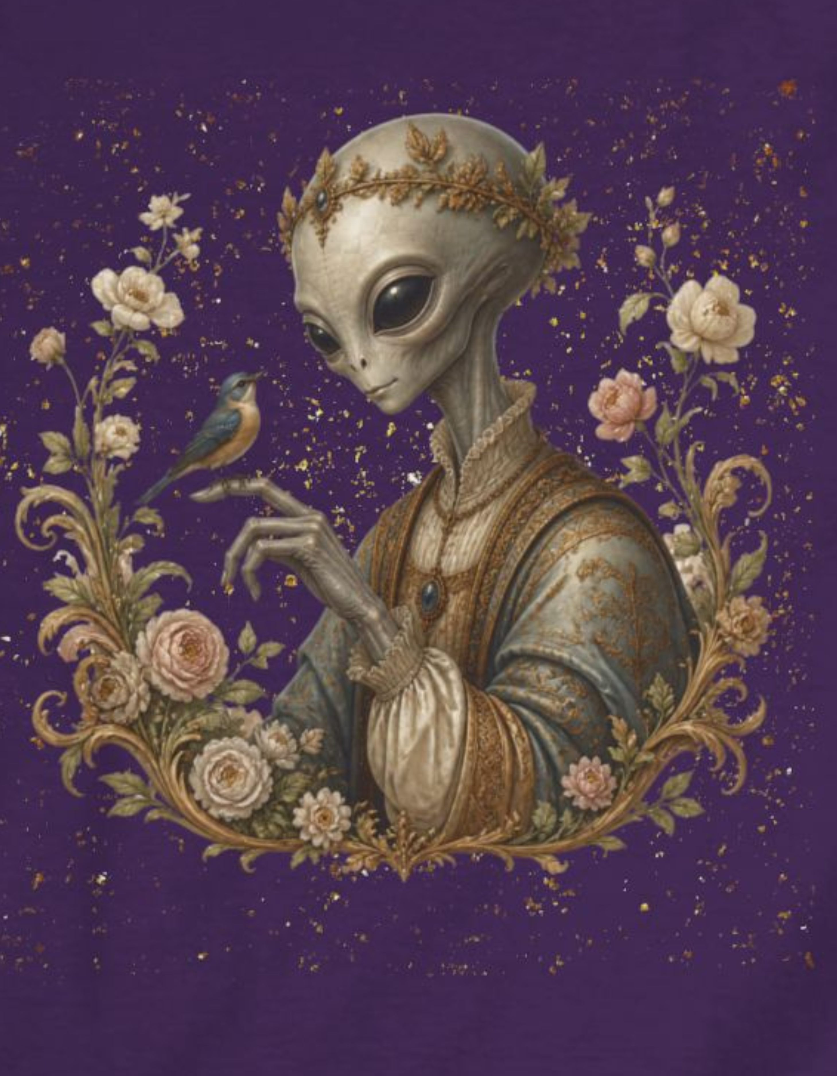 Alien Renaissance Women's Purple Softstyle Tee