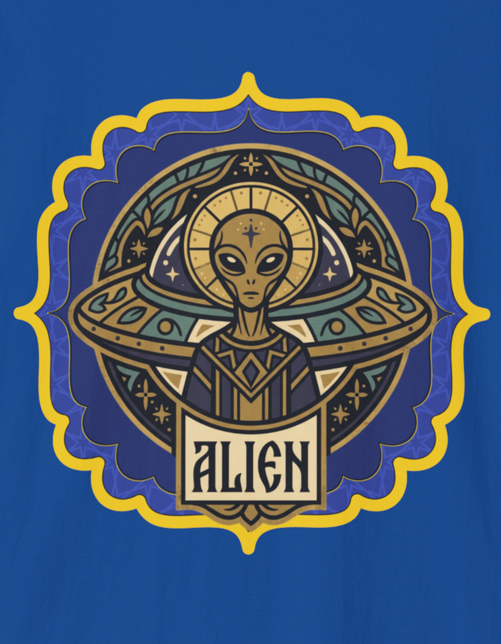 Alien T‑Shirt — Byzantine UFO Graphic Tee