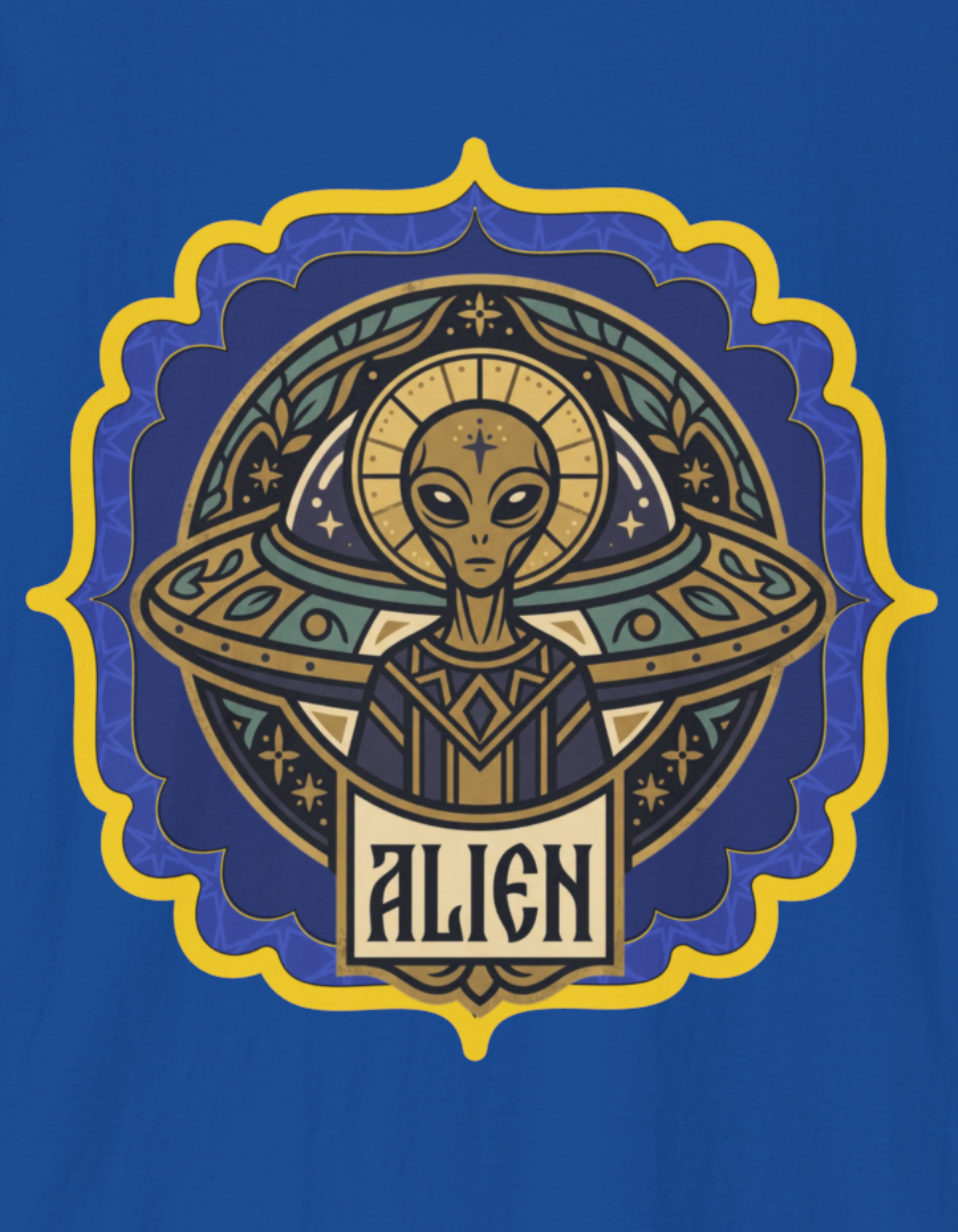 Alien T‑Shirt — Byzantine UFO Graphic Tee