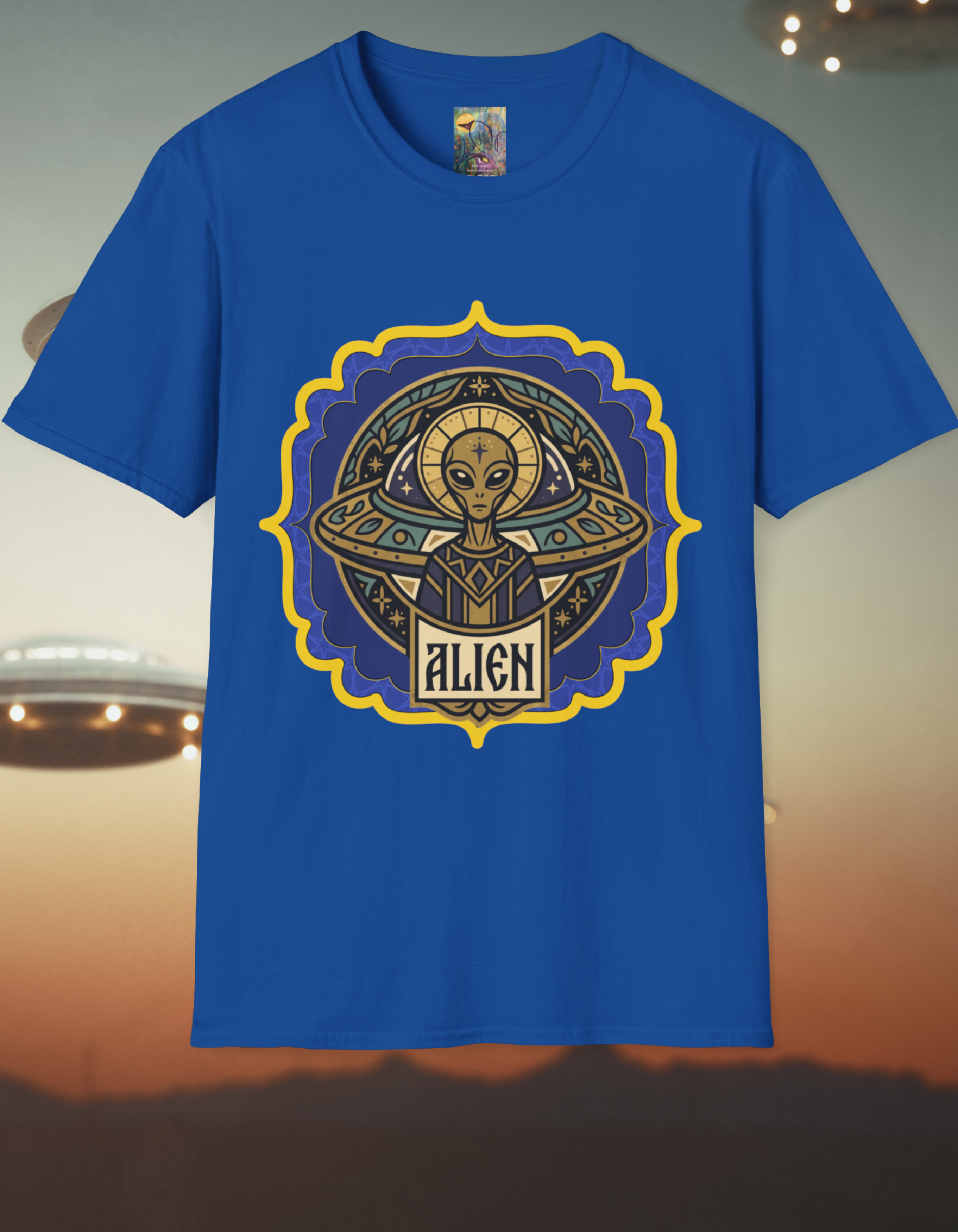 Alien T‑Shirt — Byzantine UFO Graphic Tee
