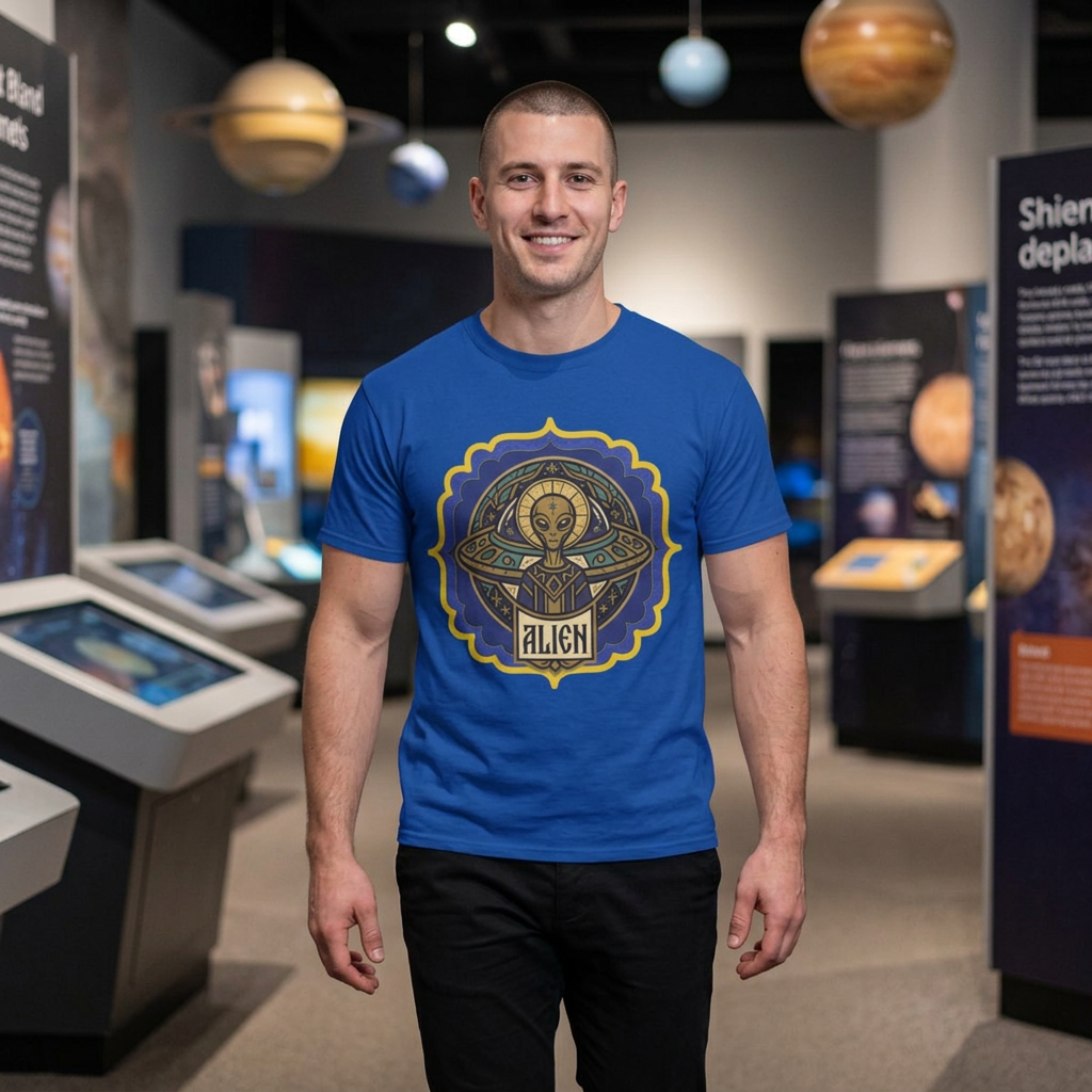 Alien T‑Shirt — Byzantine UFO Graphic Tee