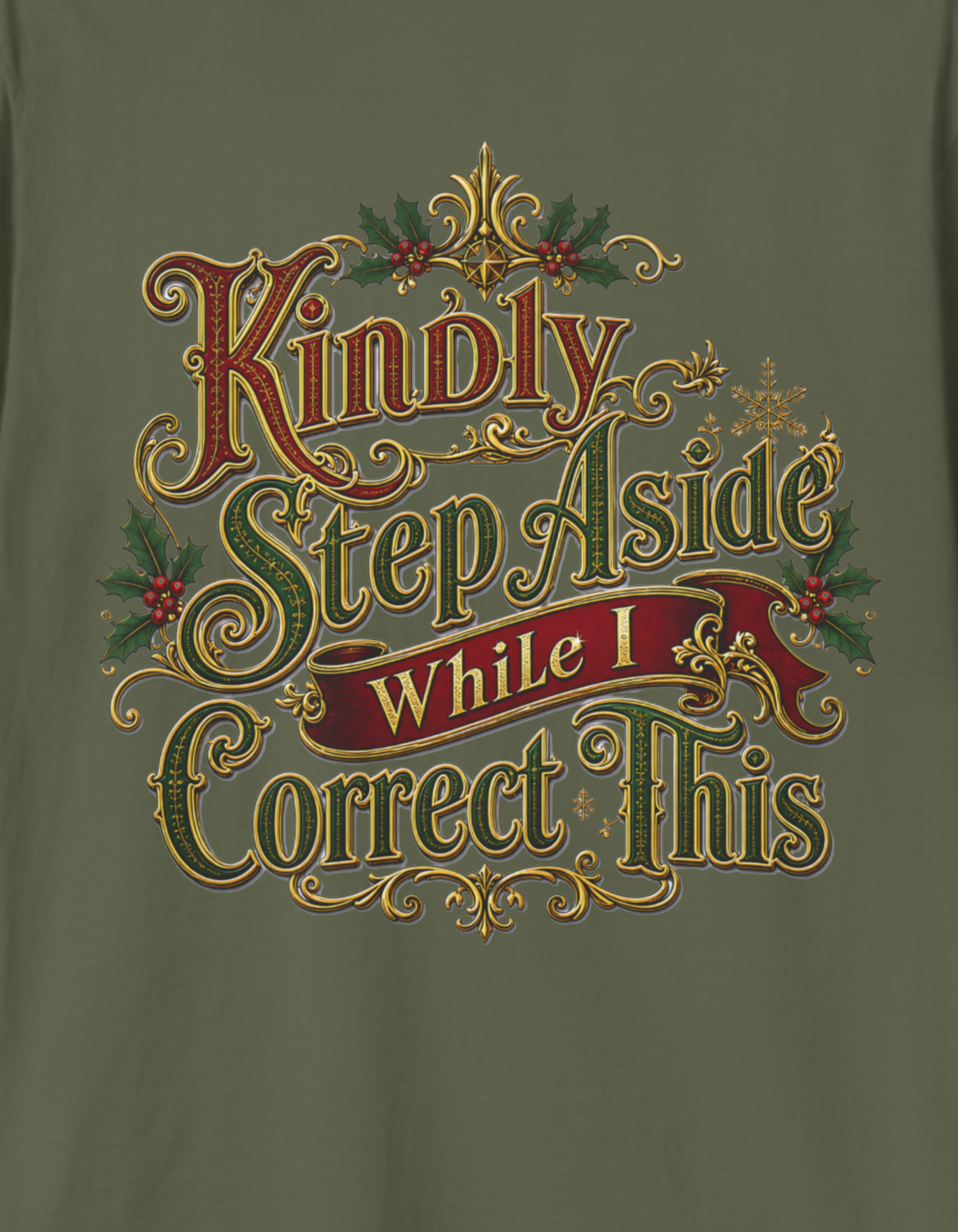 Victorian Christmas Alien Santa Tree T‑Shirt — Funny Retro Extraterrestrial Christmas Tee