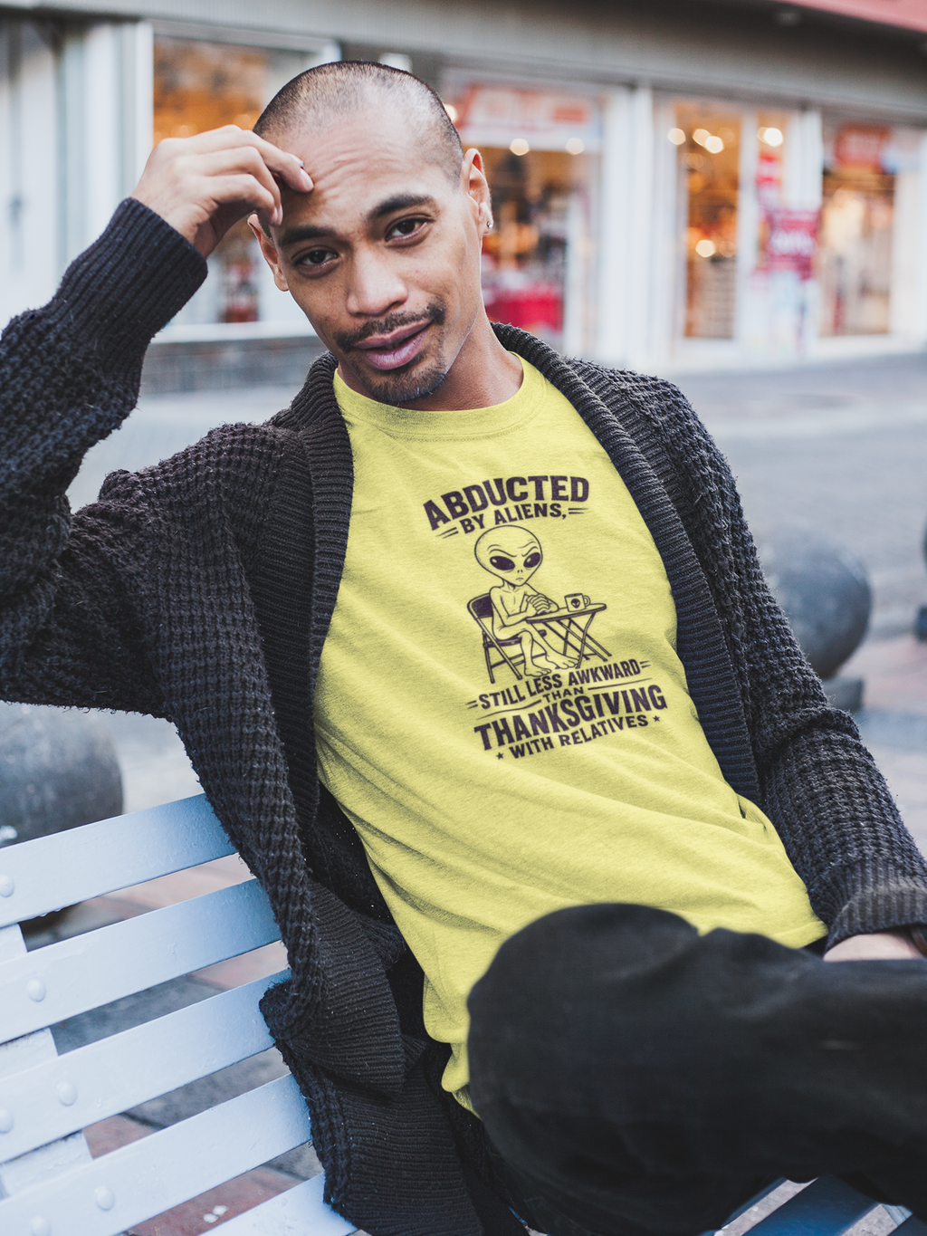 Abducted by Aliens T-Shirt — Funny Thanksgiving Alien Tee