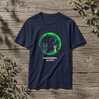 Paranormal Cats T-Shirt — 'Purranormal Activity' Neon Moon Cat Tee