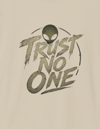 Trust No One T-Shirt — Alien Head Conspiracy Graphic Tee