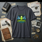 Contact Pending UFO T-Shirt — Alien Abduction Graphic Tee