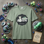 Alien Cat T‑Shirt — Retro UFO Space Graphic Tee