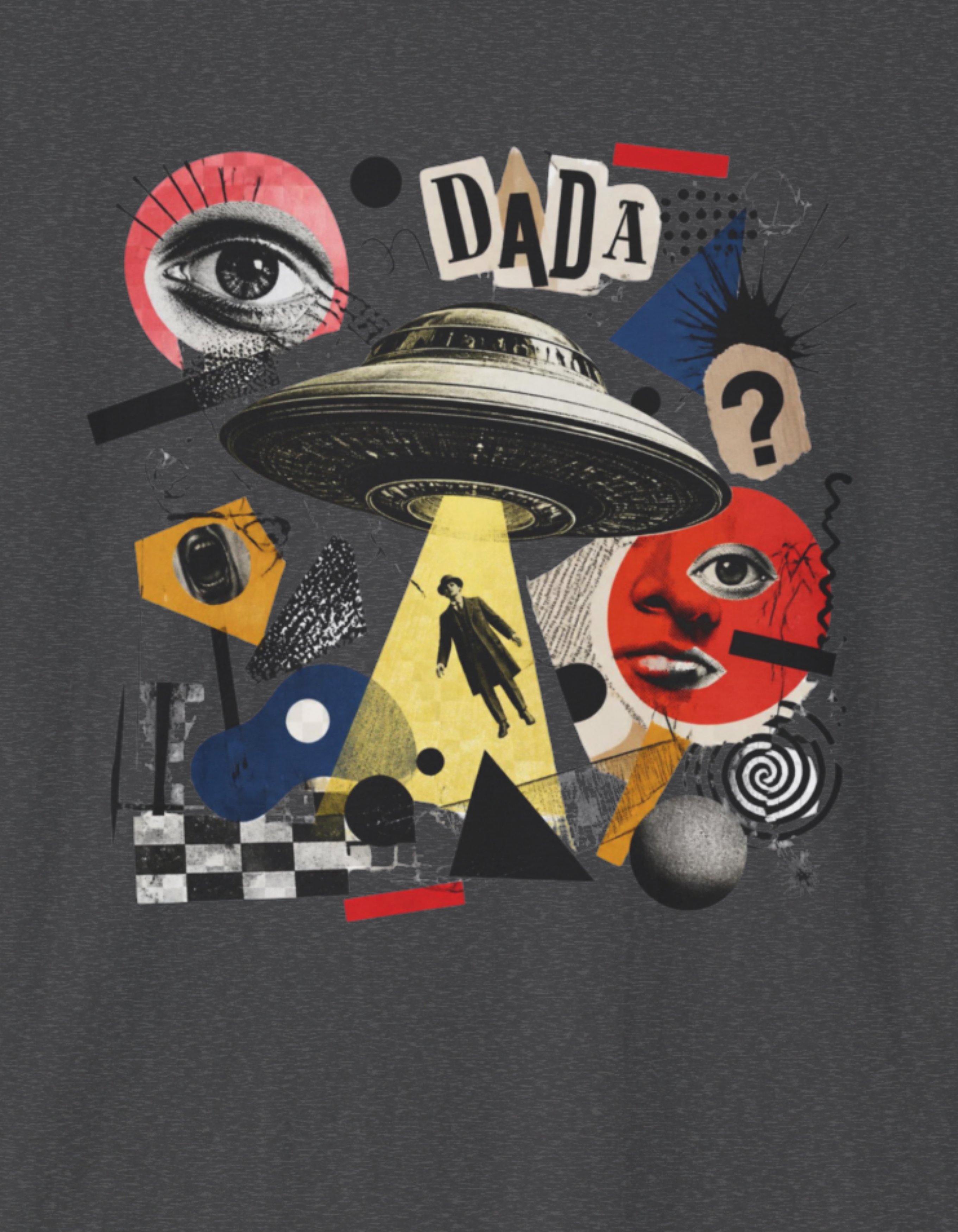 Dada UFO Collage T‑Shirt