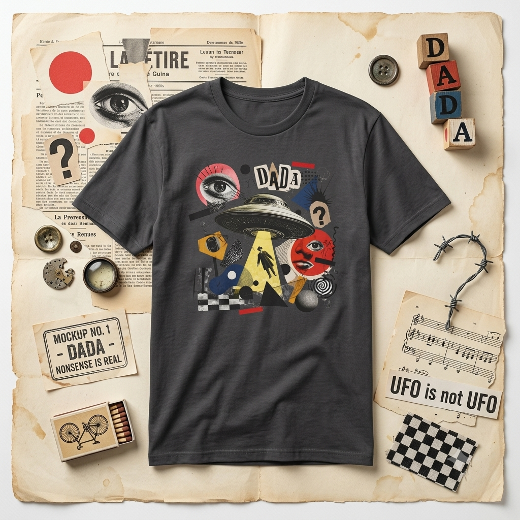 Dada UFO Collage T‑Shirt