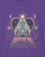 Cosmic Goddess T-Shirt — 'Elevate Your Frequency' Spiritual Graphic Tee