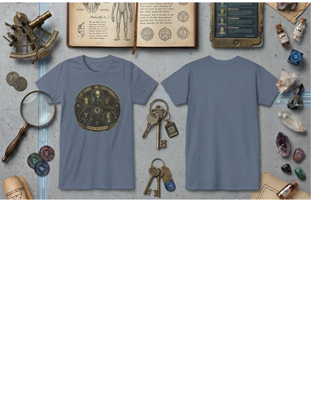 T‑Shirt — 'Five Forms, One Consciousness' Alien Species Graphic Tee