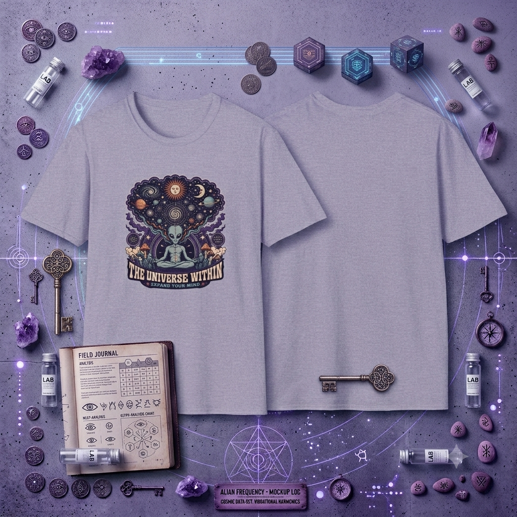Alien Cosmos T-Shirt — “The Universe Within” Retro Space Graphic Tee