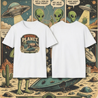 Wrong Planet My Bad T-Shirt — Retro Alien Space Humor Tee