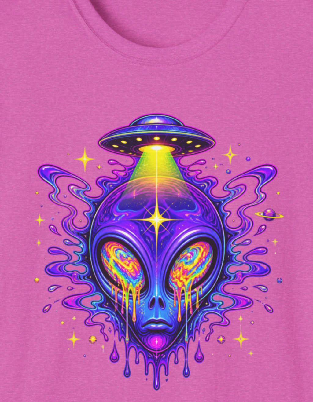 Alien UFO T-Shirt — Psychedelic Extraterrestrial Graphic Tee