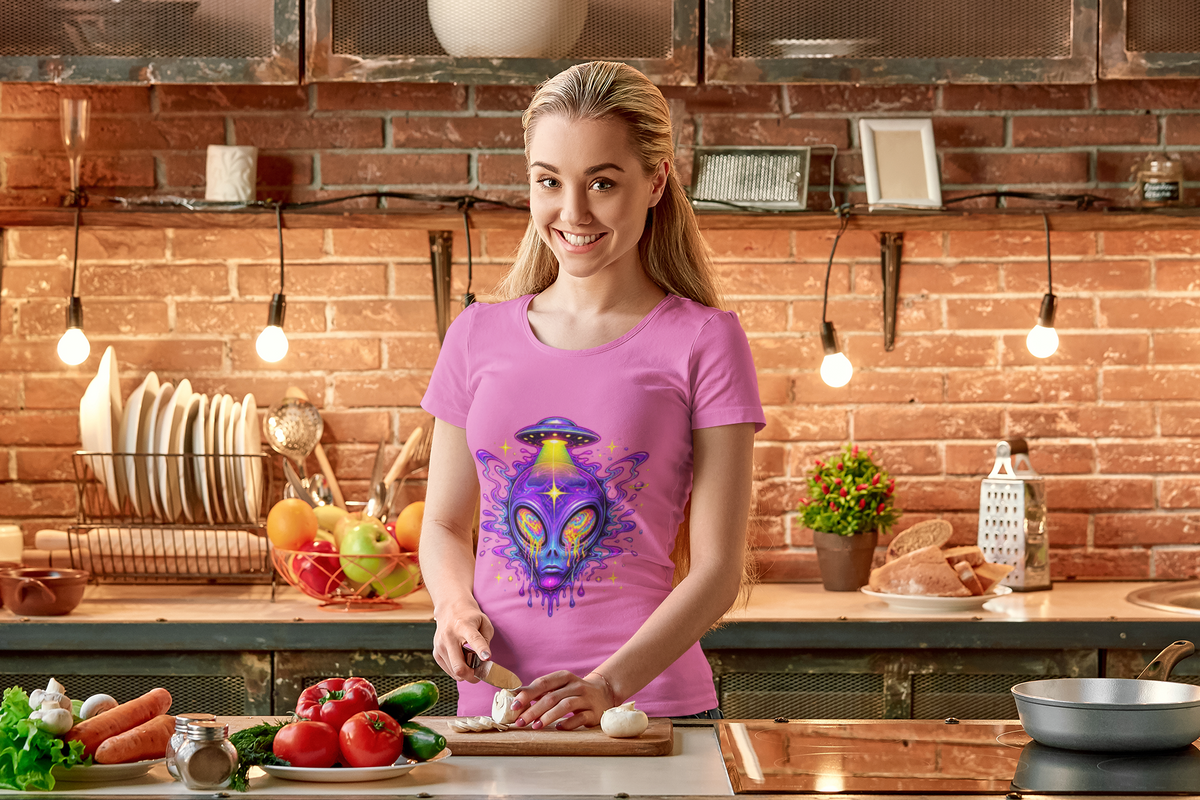 Alien UFO T-Shirt — Psychedelic Extraterrestrial Graphic Tee