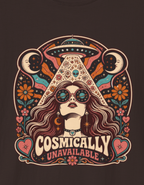 Retro Psychedelic T‑Shirt — “Cosmically Connected” Vintage UFO Art