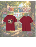 Cosmically Unavailable Cardinal Red Retro Mushroom T-Shirt