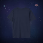 The Blue Alien Yoga Club T-Shirt — Cosmic Meditation Graphic Tee