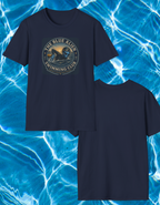 The Blue Alien Swimming Club T-Shirt — Retro Sci‑Fi Swim Tee