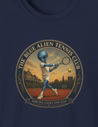 Alien Tennis Club T‑Shirt — The Blue Alien Tennis Club Vintage Graphic Tee