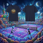 Alien Tennis Club T‑Shirt — The Blue Alien Tennis Club Vintage Graphic Tee
