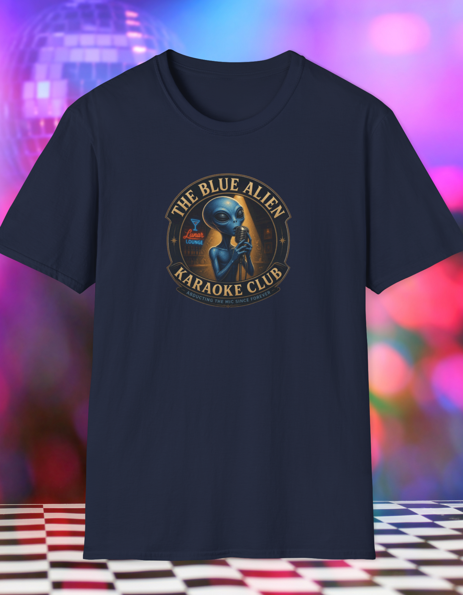 The Blue Alien Karaoke Club T-Shirt