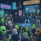 The Blue Alien Karaoke Club T-Shirt
