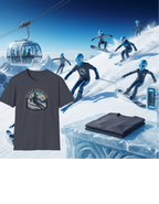 Alien Ski Club T-Shirt — 'The Blue Alien Ski Club' Vintage Skiing Graphic Tee