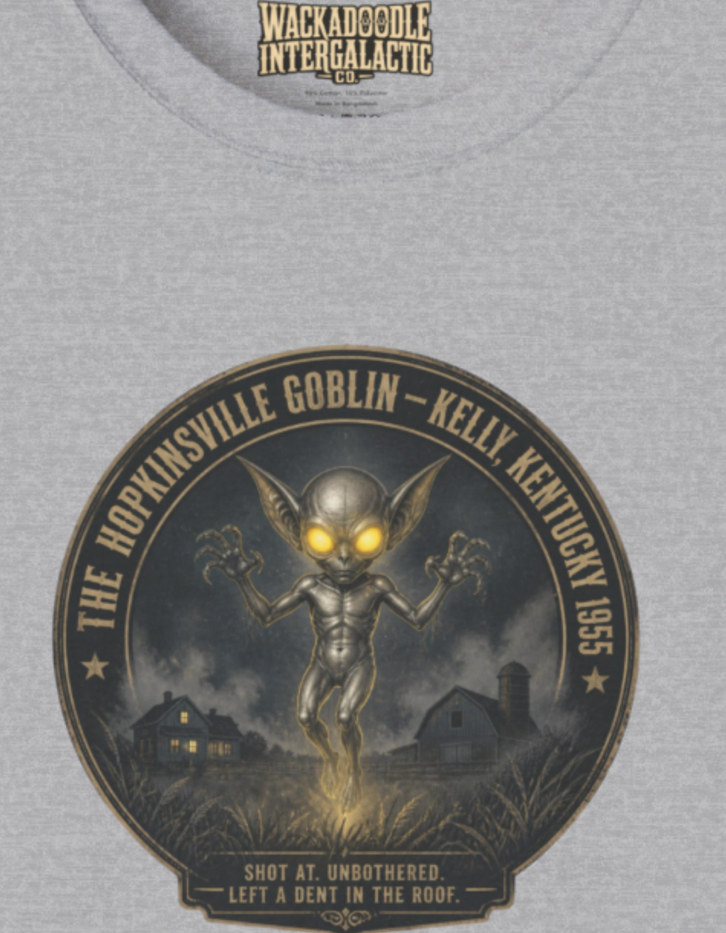 Goblin Night T‑Shirt — 'The Moonshyne Goblin' Retro Fantasy Graphic Tee