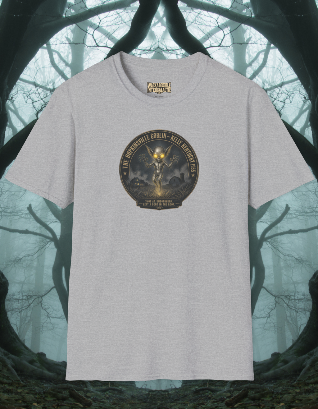 Goblin Night T‑Shirt — 'The Moonshyne Goblin' Retro Fantasy Graphic Tee