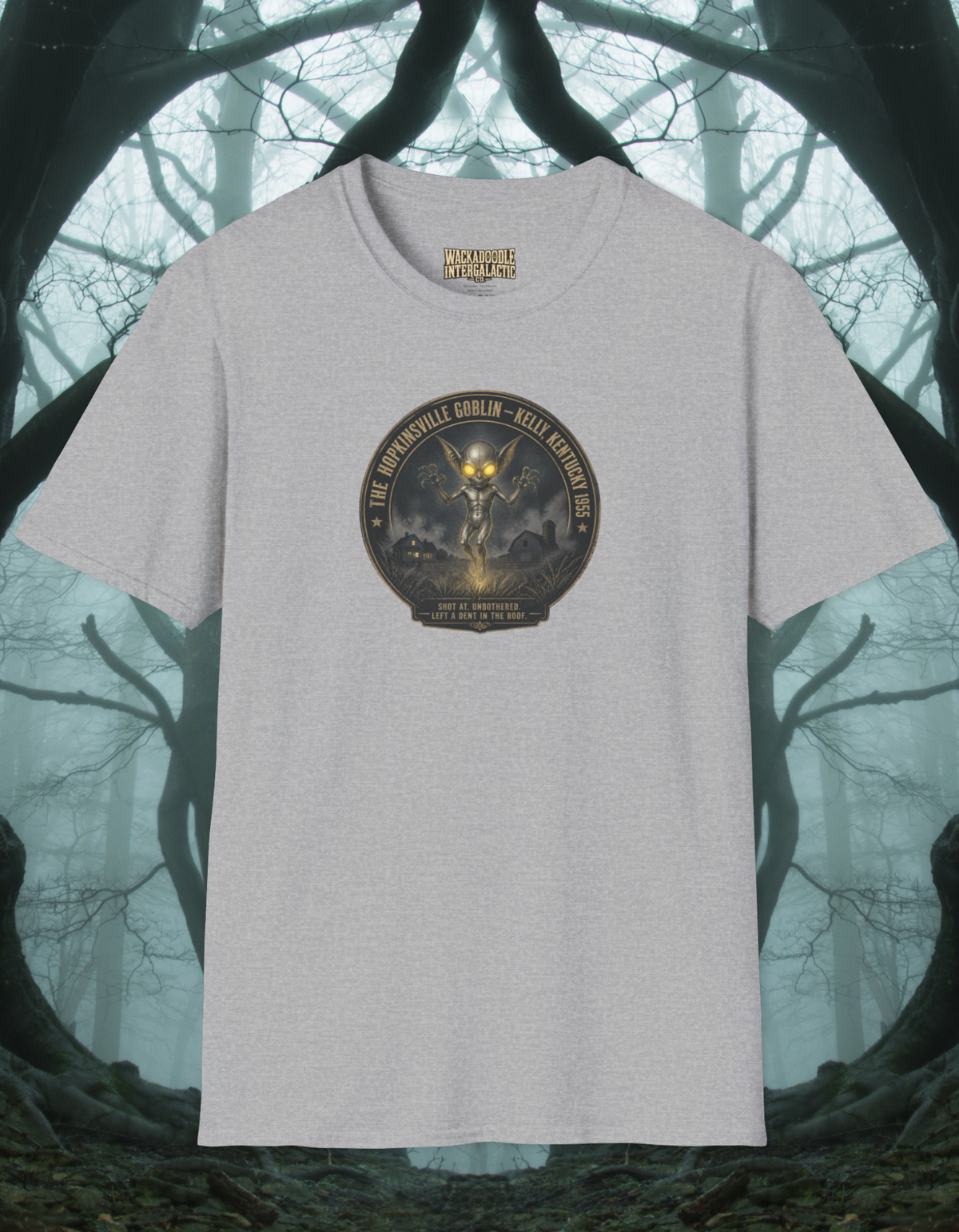 Goblin Night T‑Shirt — 'The Moonshyne Goblin' Retro Fantasy Graphic Tee