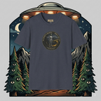 The Zanfretta Encounter Graphic T-Shirt — Retro Sci‑Fi Space Explorer Tee