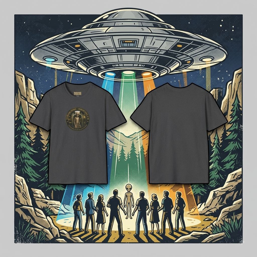 Alien Abduction Graphic T-Shirt — 'The Missing: Stigmade's Project' Sci‑Fi Tee