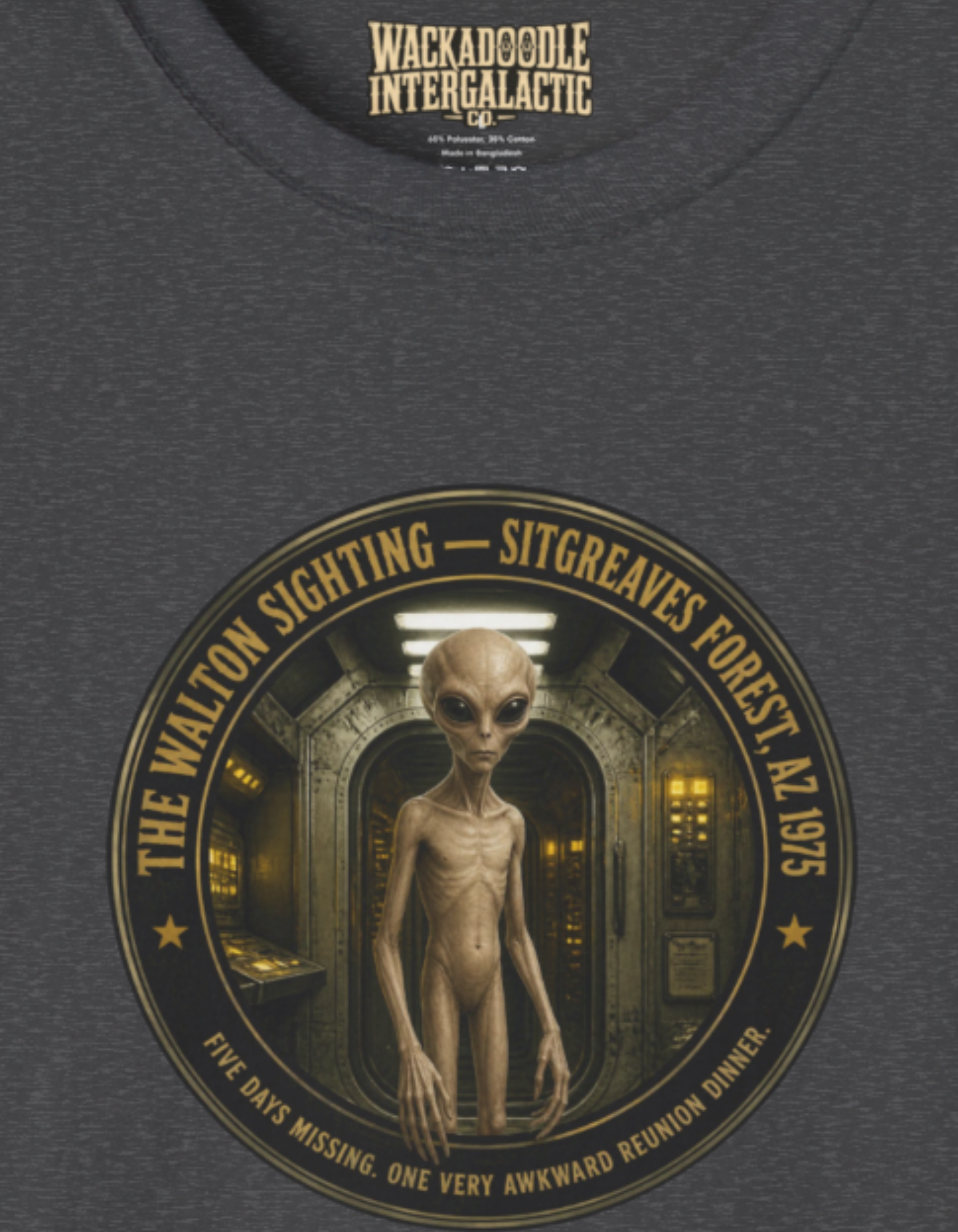 Alien Abduction Graphic T-Shirt — 'The Missing: Stigmade's Project' Sci‑Fi Tee